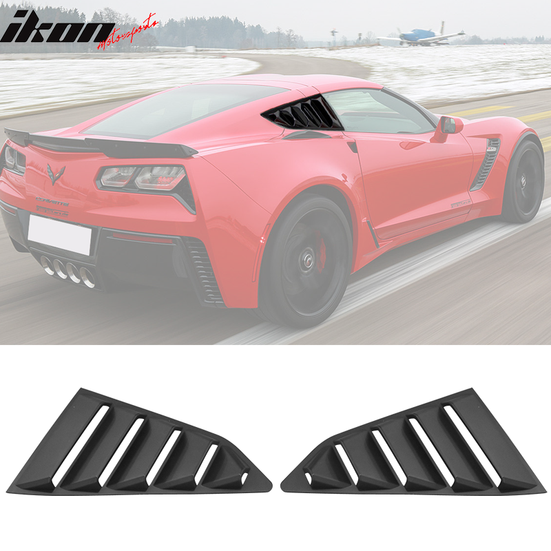 2014-2019 Chevy Corvette Classic Side Window Louvers Pair
