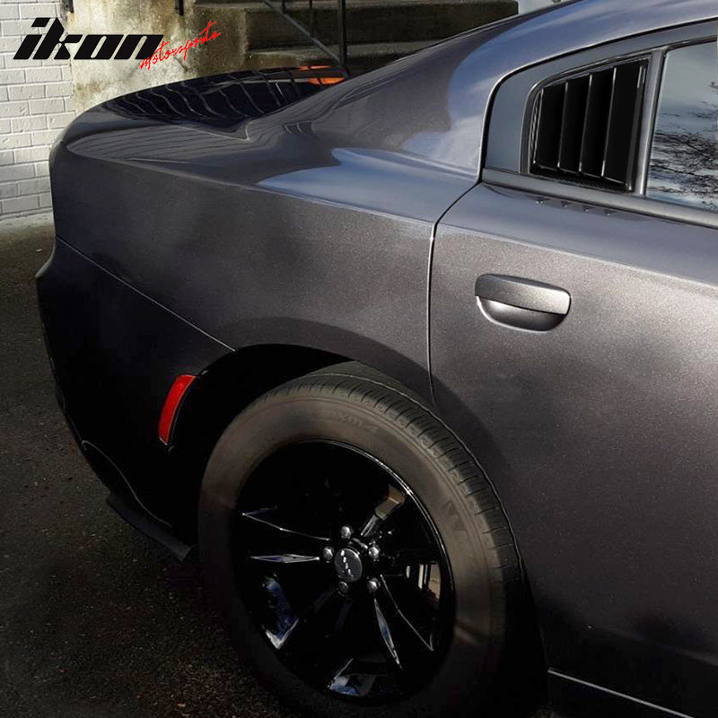 2011-2023 Dodge Charger V1 Side Window Scoop Louver CF Print