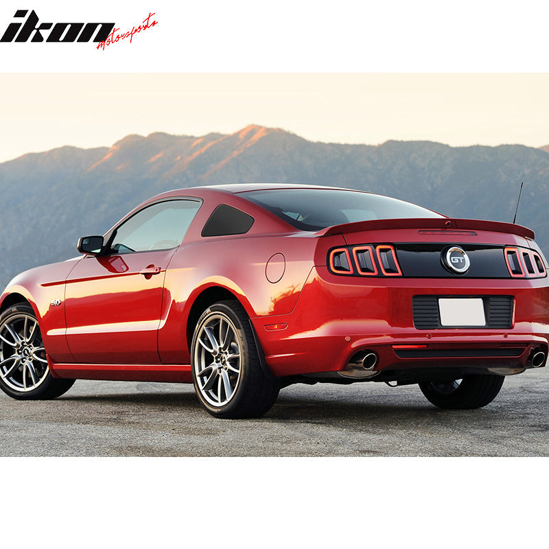 2010-2014 Ford Mustang GT350 Style Rear Window Louver Covers Guard ABS