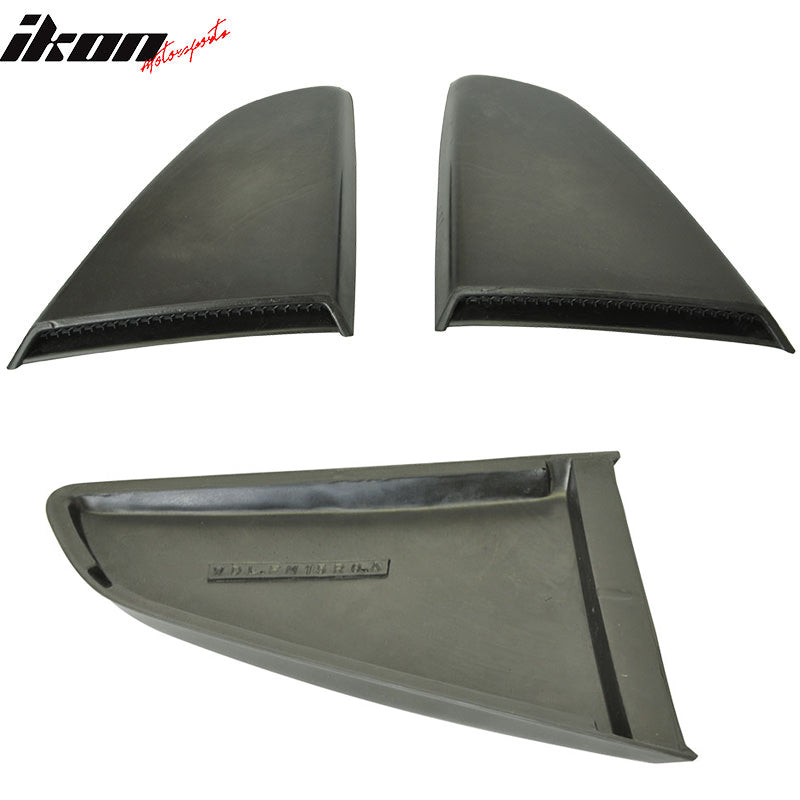 2015-2023 Mustang R Style Side Quarter Window Louver PU Painted