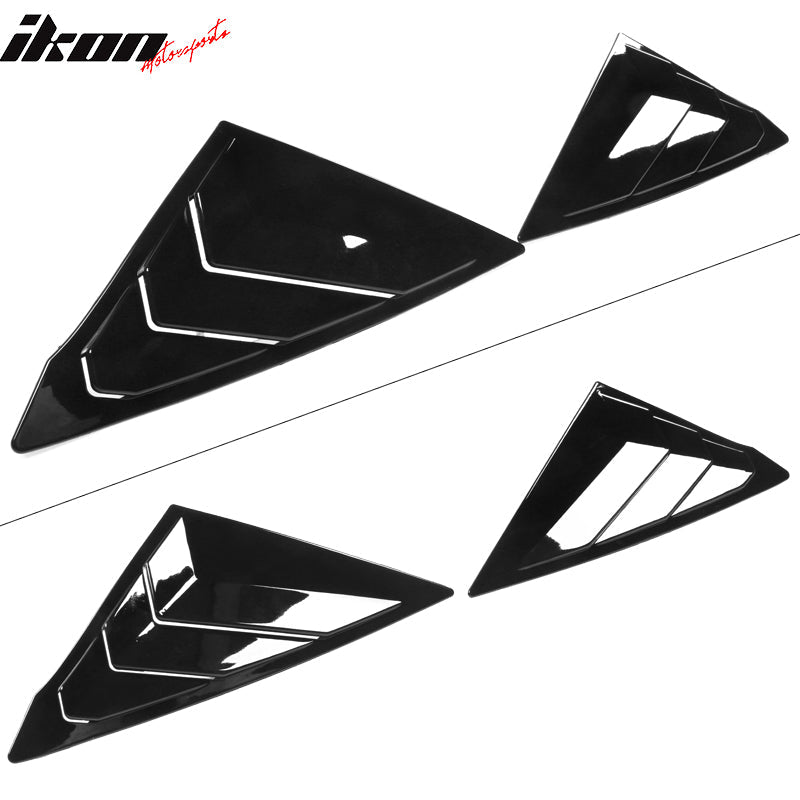 2022-2023 Honda Civic 11th Gen 4DR Sedan Side Window Louver Vent ABS