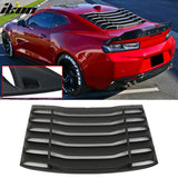 2016-2024 Chevy Camaro IKON Rear Window Louvers Cover Sun Shade ABS