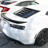 2016-2024 Chevy Camaro Carbon Fiber Print Rear Window Louver ABS