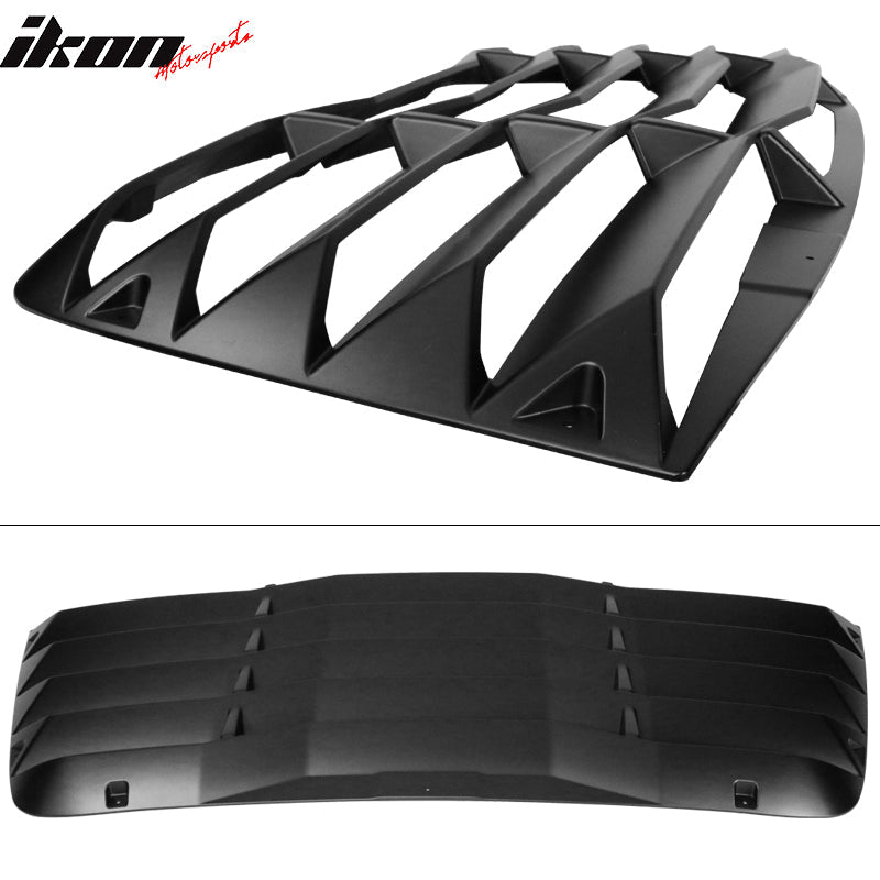 2008-2023 Dodge Challenger V2 Style Rear Window Louver PP