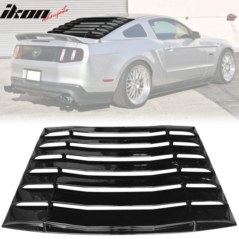 2005-2014 Ford Mustang IKON Style Rear Window Louvers ABS