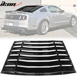 2005-2014 Ford Mustang IKON Style Rear Window Louvers ABS