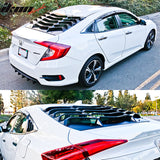 2016-2021Â Honda Civic Sedan Rear Side Window Louver Quarter Panel ABS