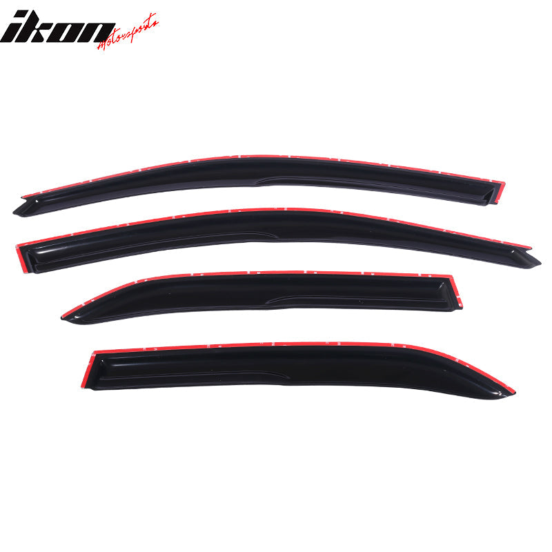 2002-2007 Mitsubishi Lancer EVO Sedan Acrylic 4PC Window Visors Guard
