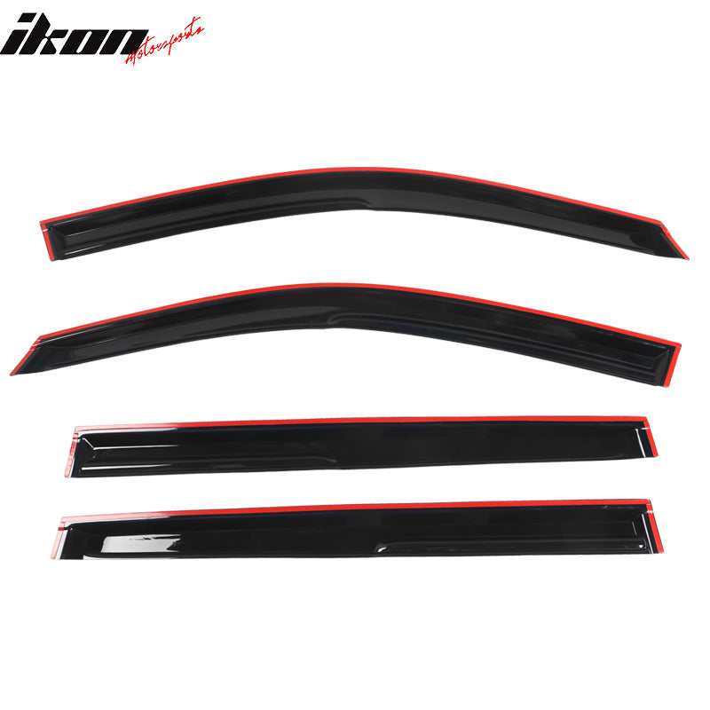 2014-2019 Toyota Highlander Acrylic 4PC Window Visors Tape On Guard