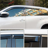 2014-2019 Toyota Highlander Acrylic 4PC Window Visors Tape On Guard