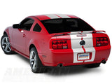 SEC10 GT500 Style Stripes; White; 10-Inch (05-14 Mustang)