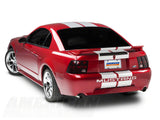 SEC10 GT500 Style Stripes; White; 10-Inch (94-04 Mustang)