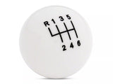 SpeedForm Modern Billet Retro Style 6-Speed Shift Knob; White (11-14 Mustang GT, V6)