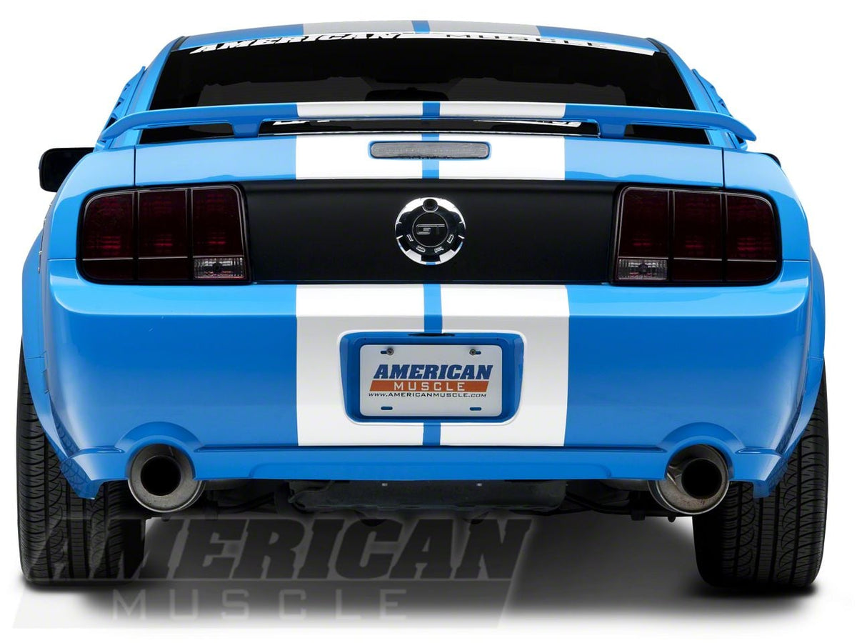 SEC10 Lemans Stripes; White; 8-Inch (05-14 Mustang)