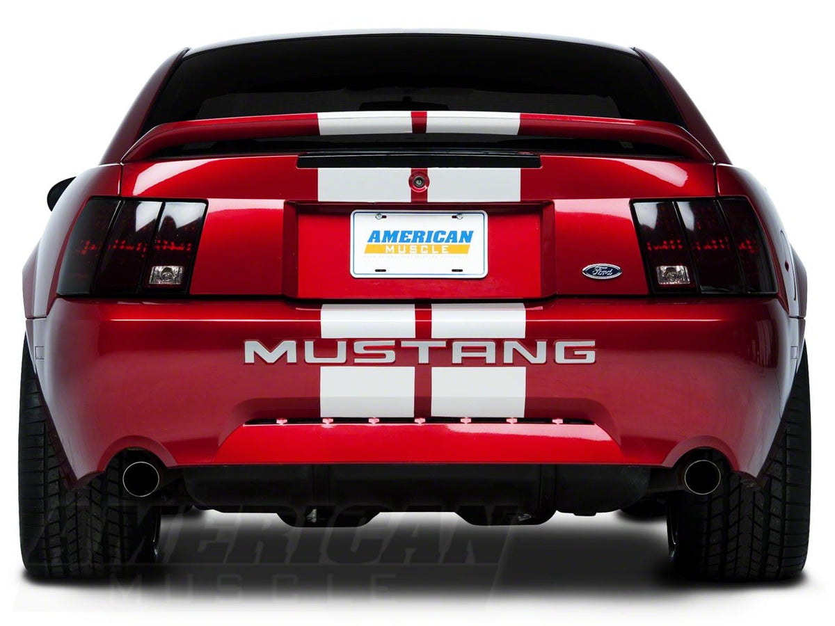 SEC10 Lemans Stripes; White; 8-Inch (94-04 Mustang)