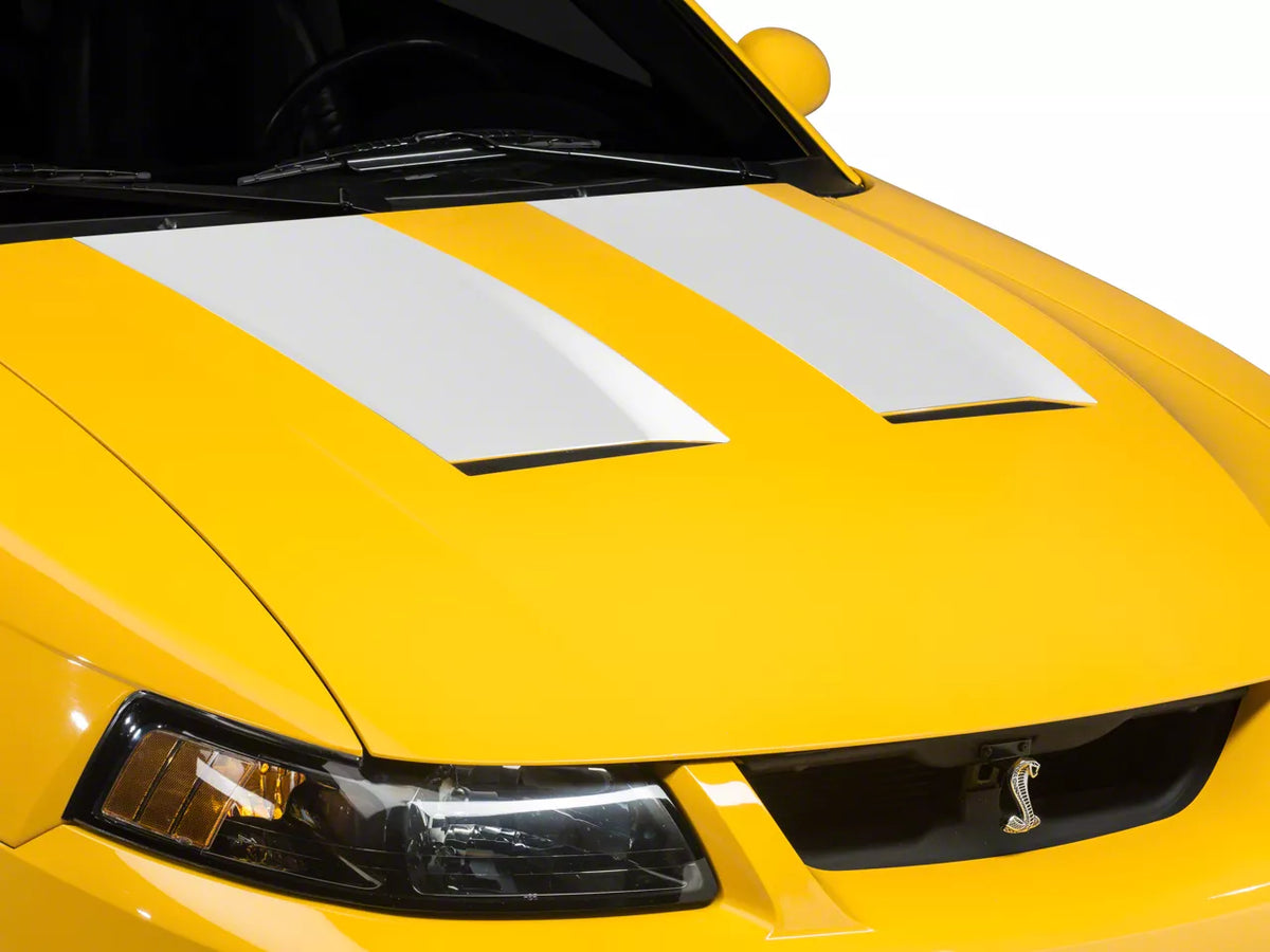 SEC10 Hood Decal; White (03-04 Mustang Cobra)