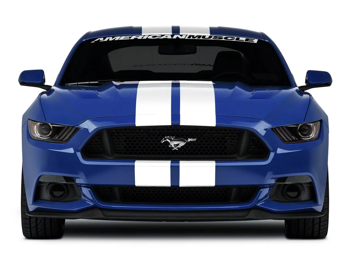 Speedform Modern Billet Hood Pin Appearance Kit; Chrome (15-23 Mustang)