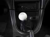 SpeedForm Modern Billet Retro Style 5-Speed Shift Knob; White (79-04 Mustang, Excluding 03-04 Cobra)