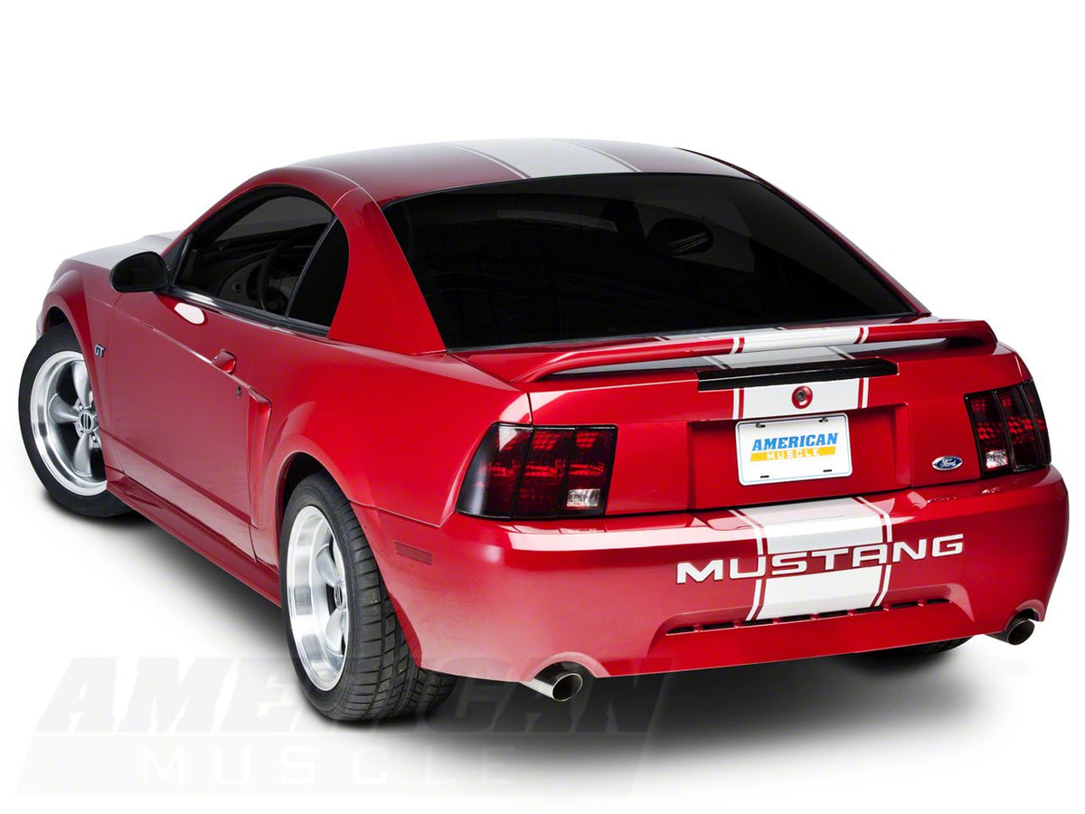 SEC10 Super Snake Style Stripes; White (94-04 Mustang)