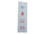 White Face Warning Light Insert (87-93 Mustang)