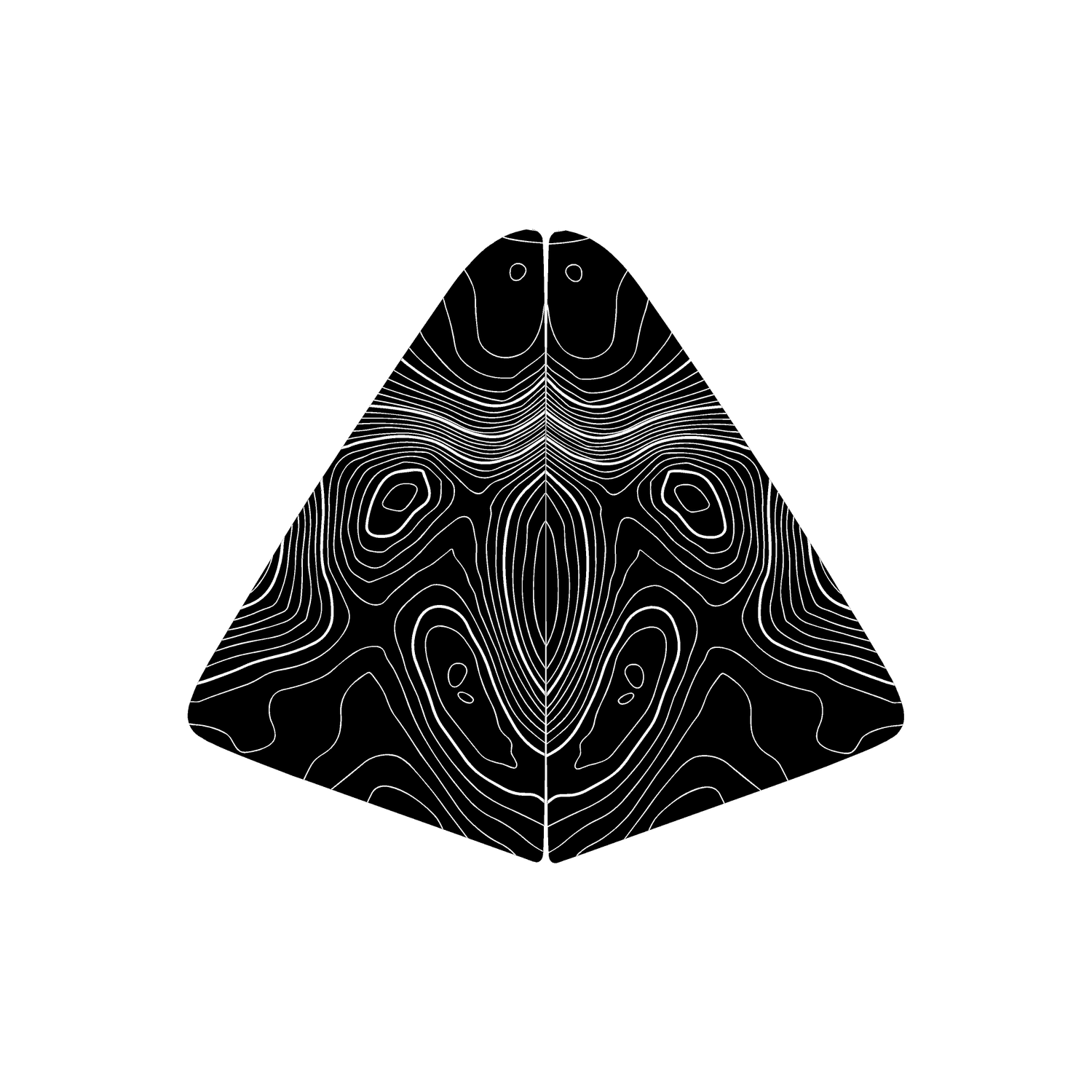 Topographic Rear Vent Window Overlay (Perforated) - 2025+ 4Runner