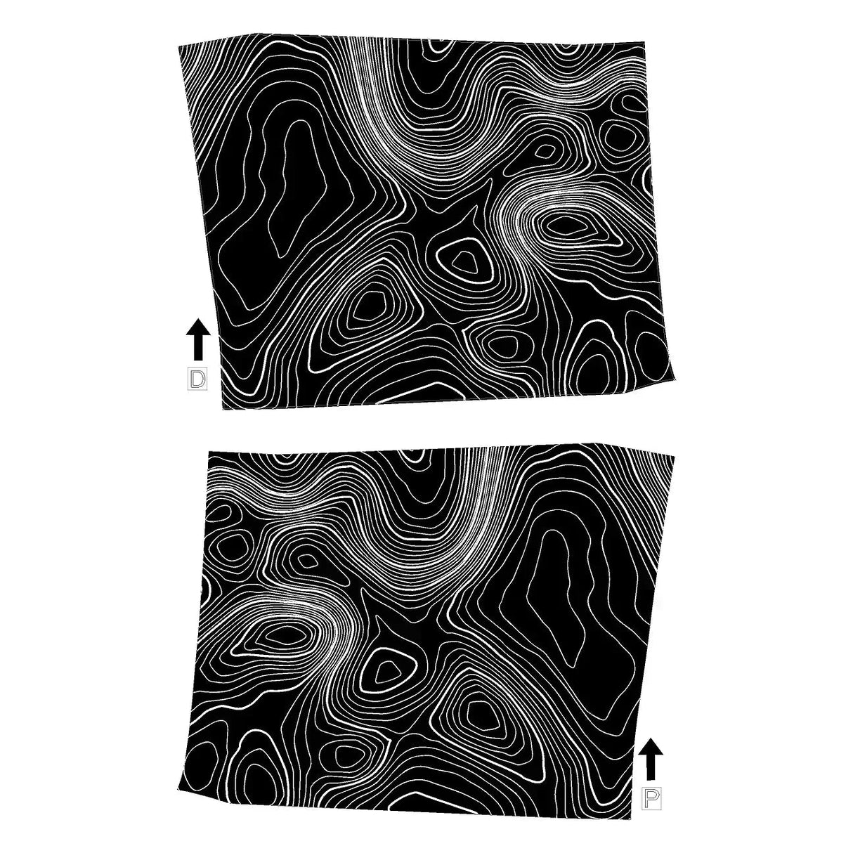 Topographic Interior Door Handle Overlays - 2024+ Land Cruiser
