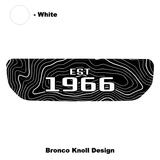 1966 Topographic Shifter Plate (Printed Series + Acrylic) - 2021+ Bronco