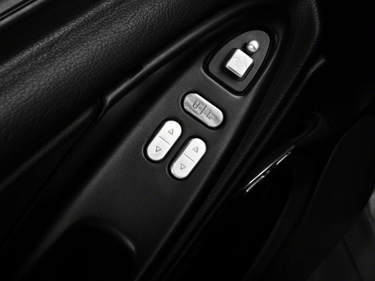Speedform Modern Billet Interior Door Handles; Polished (94-04 Mustang)