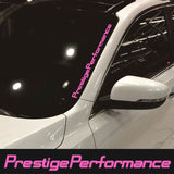 Windshield Sun Visor Decal Strips (2-Pack) | UV Protection | 9 Colors | Anti-Glare
