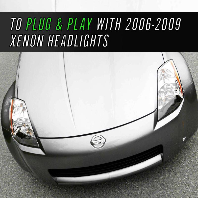 2003-2005 Nissan 350Z Halogen to Xenon Headlight Conversion Adapters