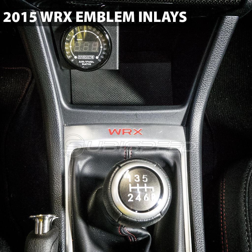 "WRX" Shifter Trim Logo Inlay fits 2015-2021 WRX