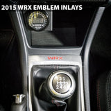 "WRX" Shifter Trim Logo Inlay fits 2015-2021 WRX