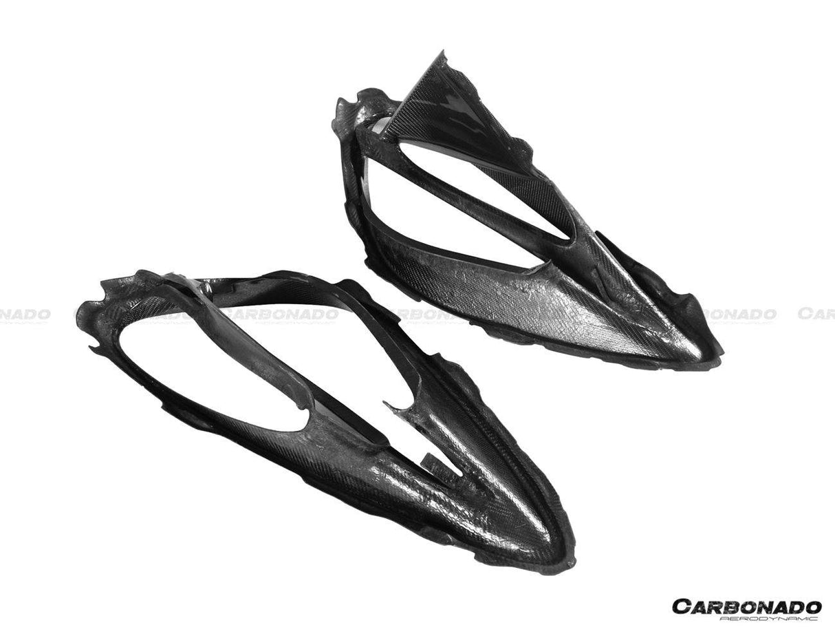 2017-2022 McLaren 720S OEM Style Dry Carbon Fiber Headlight Inserts Tim Replacement