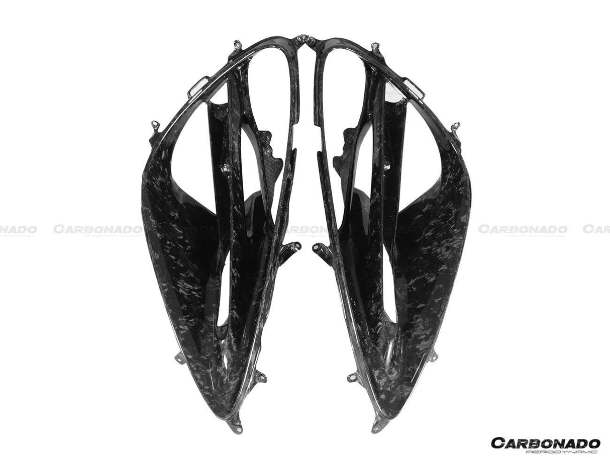 2017-2022 McLaren 720S OEM Style Dry Carbon Fiber Headlight Inserts Tim Replacement