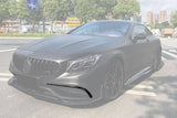 2014-2017 Mercedes Benz C217 S63  S65 AMG Coupe OE Style Carbon Front Bumper Canards