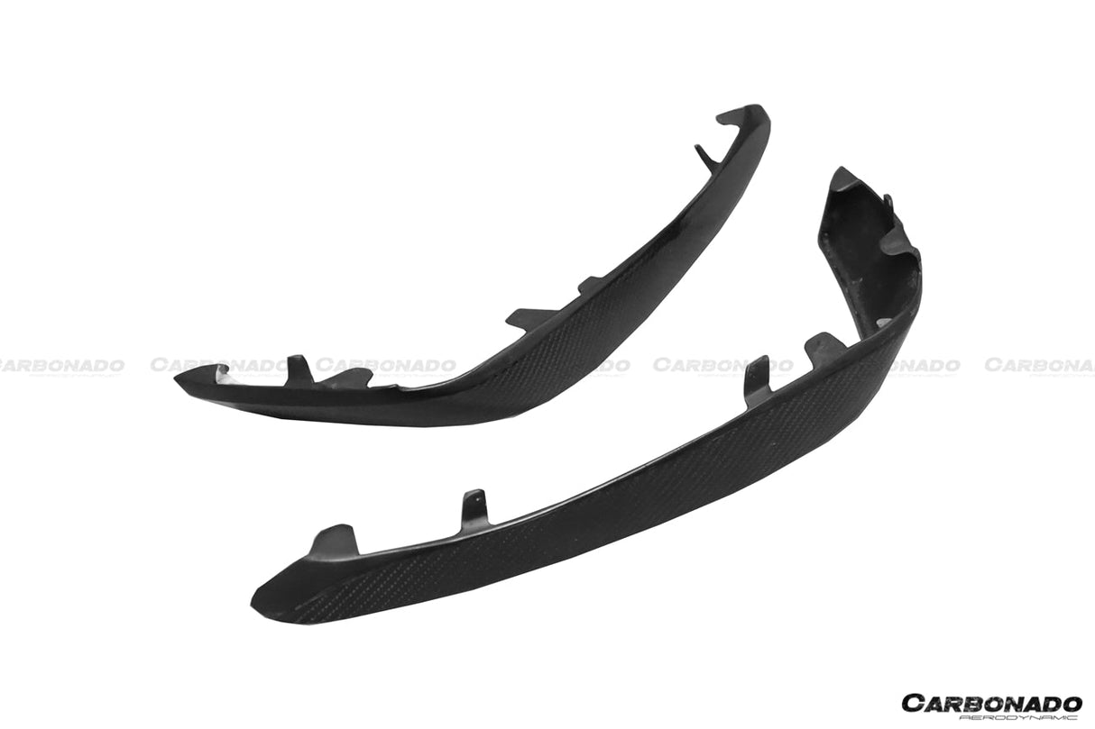 2015-2021 Mercedes Benz W205 C63  S AMG Sedan  Coupe Carbon Fiber Front Bumper Canards