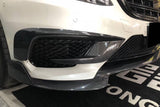 2014-2017 Mercedes Benz W222.1 S63 AMG BRS Style Carbon Fiber Front Bumper Air Vents
