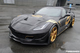 2013-2019 Corvette C7 Z51 Z06 Grandsport Carbon Fiber Front Lip Winglets