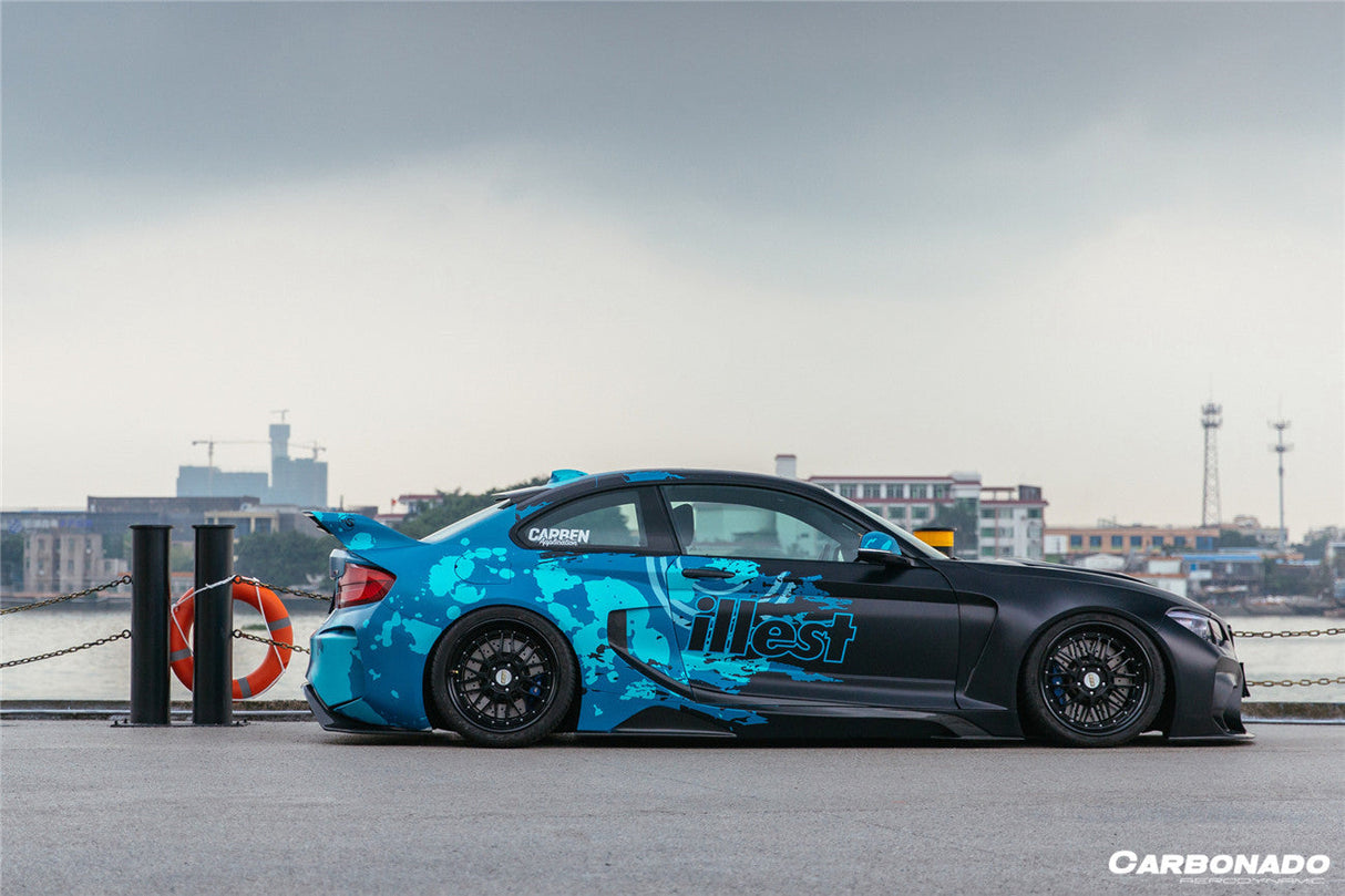 2016-2020 BMW M2 F87 VR Style Partial Carbon Fiber Wide Full Body kit