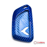 C8 CORVETTE CARBON FIBER KEY COVER - BLACK, RED, BLUE OR FORGE CARBON