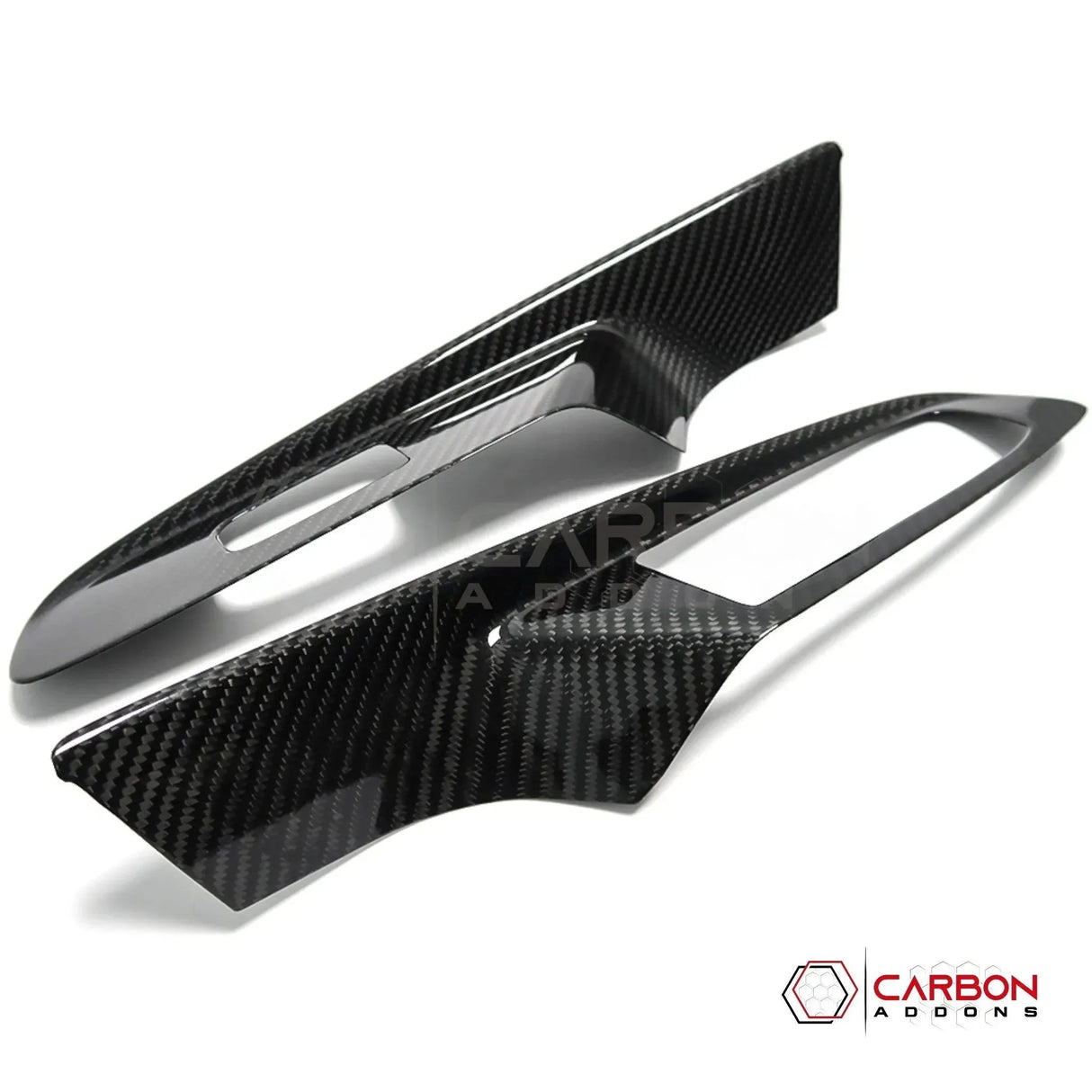 C8 Corvette Real Carbon Fiber Window Switch Trim Covers | Interior Overlay (2020–2026)