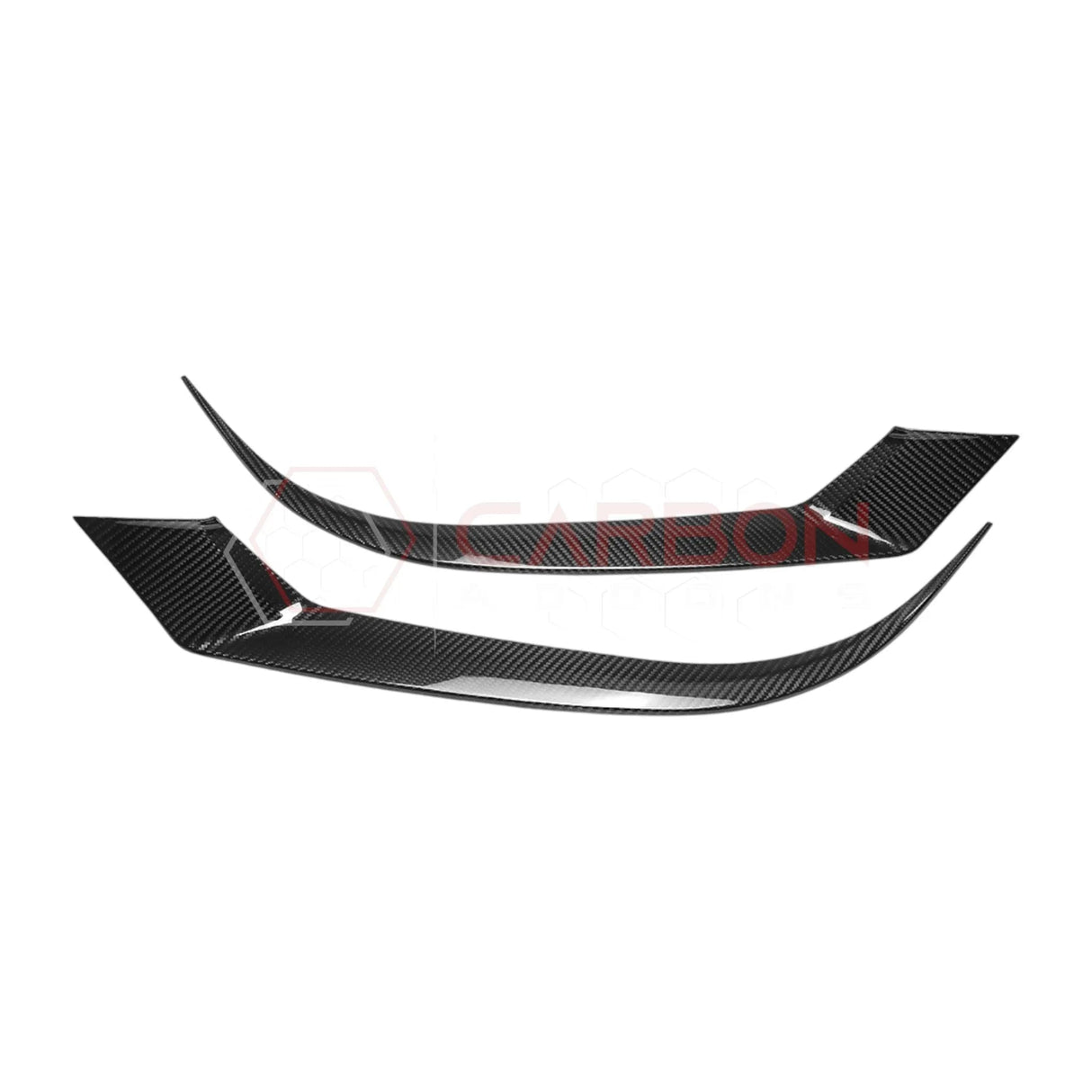 2024+ S650 Mustang Ecoboost Hard Carbon Fiber Headlight Lower Eyelid Covers