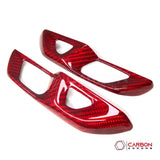 C8 Corvette Real Carbon Fiber Door Lock Trim Covers | Interior Upgrade (2020–2026)