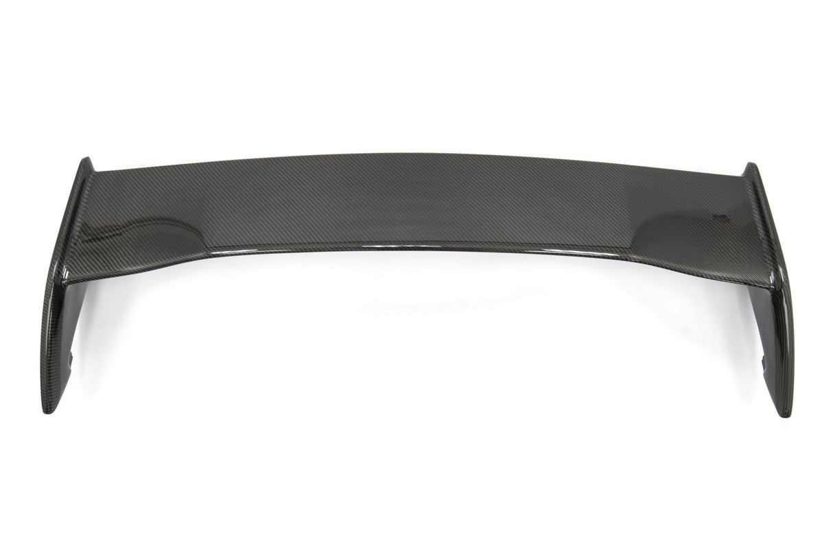 OLM Silverline Carbon Fiber OEM S Style Spoiler with Black Bases - 2015+ WRX / 2015+ STI