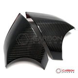 C8 Corvette Real Carbon Fiber Bottom Mirror Trim Covers | Exterior Overlay (2020–2026)