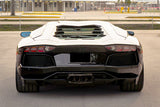 2011-2016 Lamborghini Aventador Style Carbon Fiber Rear Diffuser Lip Carbonado (DM) Fits: LP700 Coupe and Roadster