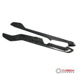 2020+ C8 Corvette Real Dry Carbon Fiber Center Console Lower Trim Covers | Interior Overlay