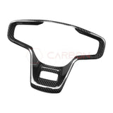 Real Carbon Fiber Steering Wheel Button Trim Cover For 2021+ Bronco