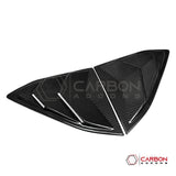 C8 Corvette Coupe Carbon Fiber C-Pillar Quarter Window Louvers | Exterior Overlay (2020–2026)