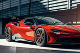 2020-UP Ferrari Autoclave Carbon Fiber Side Skirts Carbonado (RT) Fits: SF90 Stradale and Spider